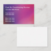 Klimaanlagen - Farblich Visitenkarte (Vorne/Hinten)