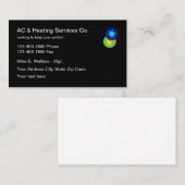 Klimaanlagen - Modernes Design Visitenkarte (Vorne/Hinten)