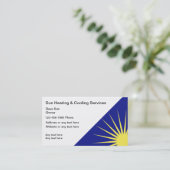 Klimaanlagen-Reparatur-Visitenkarten Visitenkarte (Stehend Vorderseite)