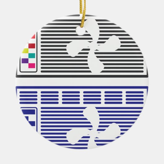 Klimaanlagen-Vektor Keramikornament (Vorne)