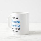 Klimaforscher Kaffeetasse (Vorderseite Links)