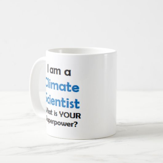 Klimaforscher Kaffeetasse (Vorderseite Links)