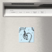 Klimaktische G-Schlüssel-Musik Blau Magnet (In Situ (Geschirrspüler))