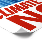 Klimapolitik jetzt! Globale Erwärmung Poster (Ecke)