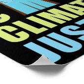 Klimaschutz am Tag der Klimajustiz Poster (Ecke)