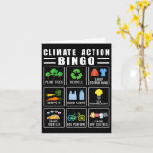 Klimaschutz Bingo-Earth-Day Klimawandel Karte (Gelbe Blume)