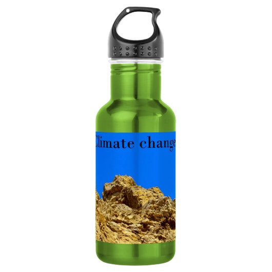 Klimaschutz Edelstahlflasche (Vorderseite)