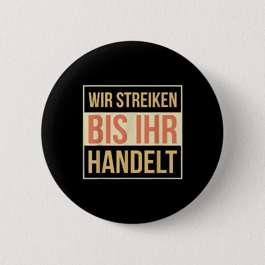 Klimaschutz Erde, Klimawandel, Umwelt Button (Vorderseite)