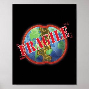 Klimaschutz, fragile Erdreserve und Schutz Poster