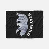 Klimaschutz für Frauen Fleecedecke (Vorderseite (Horizontal))