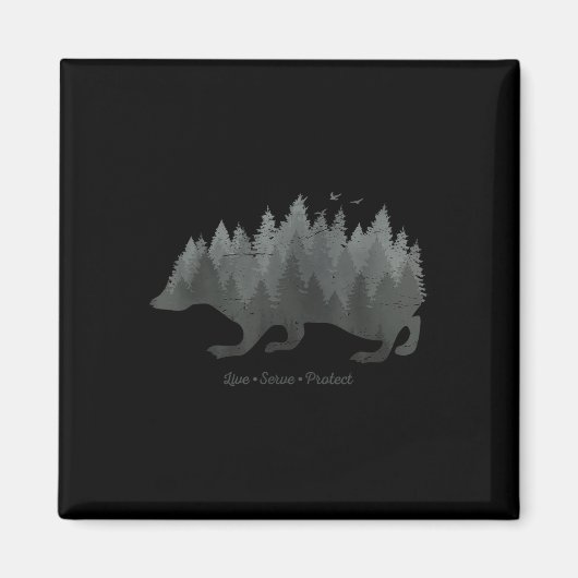 Klimaschutz I Natur-Igel Magnet (Vorne)