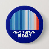 Klimaschutz jetzt - globale Erwärmung Button (Vorderseite)