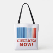 Klimaschutz jetzt! Globale Erwärmung Tasche (Rückseite)