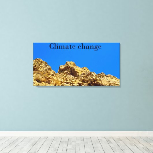 Klimaschutz Leinwanddruck (Insitu (Holzboden))