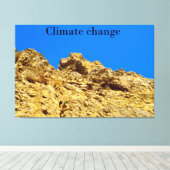 Klimaschutz Leinwanddruck (Insitu (Holzboden))
