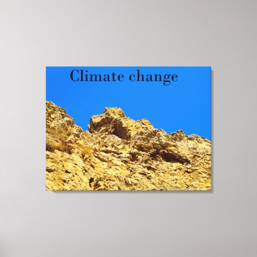 Klimaschutz Leinwanddruck (Vorderseite)