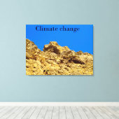 Klimaschutz Leinwanddruck (Insitu (Holzboden))