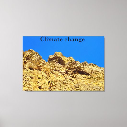 Klimaschutz Leinwanddruck (Vorderseite)