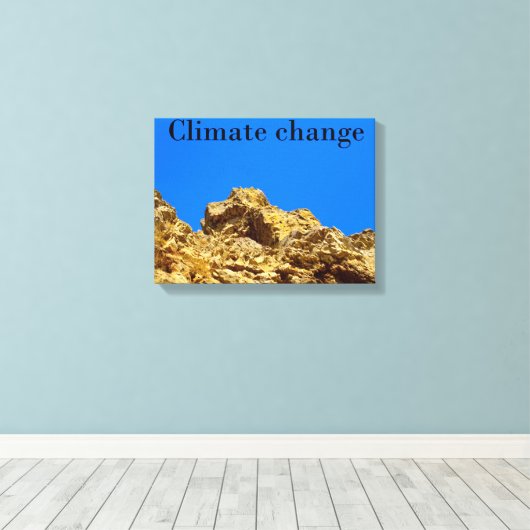 Klimaschutz Leinwanddruck (Insitu (Holzboden))