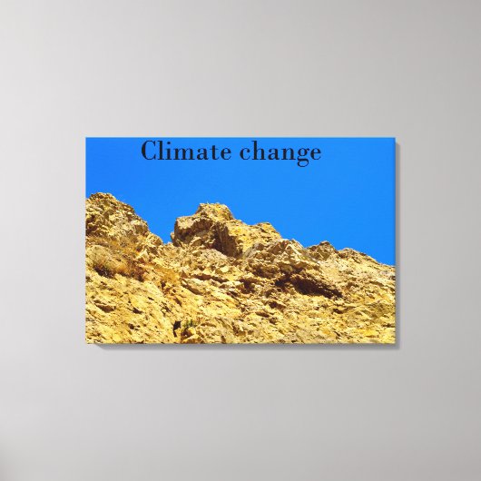 Klimaschutz Leinwanddruck (Vorderseite)