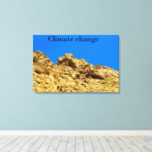 Klimaschutz Leinwanddruck (Insitu (Holzboden))