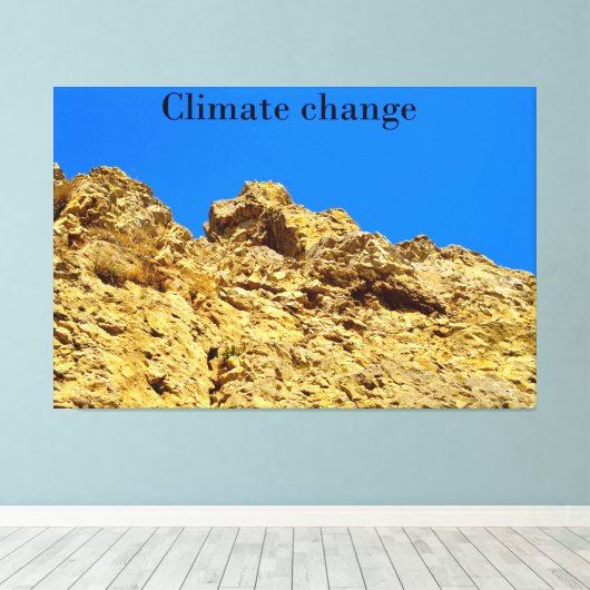 Klimaschutz Leinwanddruck (Insitu (Holzboden))