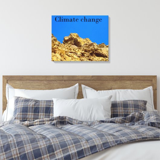 Klimaschutz Leinwanddruck (Insitu (Schlafzimmer))