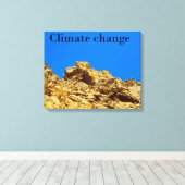 Klimaschutz Leinwanddruck (Insitu (Holzboden))