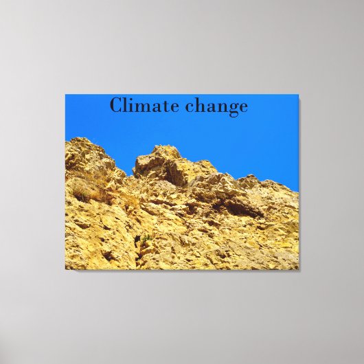 Klimaschutz Leinwanddruck (Vorderseite)