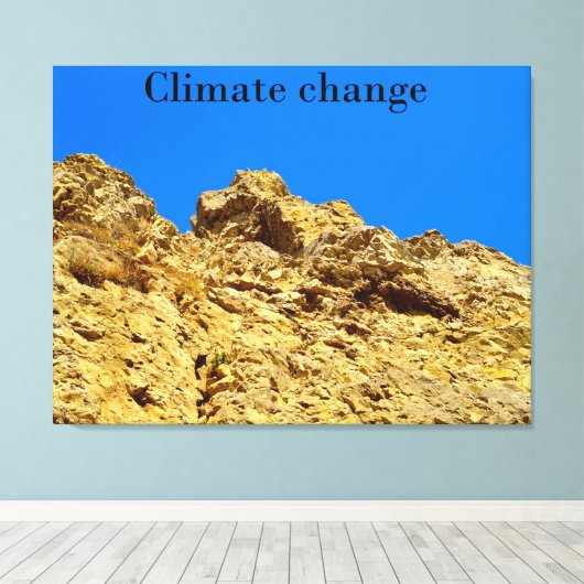 Klimaschutz Leinwanddruck (Insitu (Holzboden))