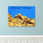 Klimaschutz Leinwanddruck (Insitu (Holzboden))
