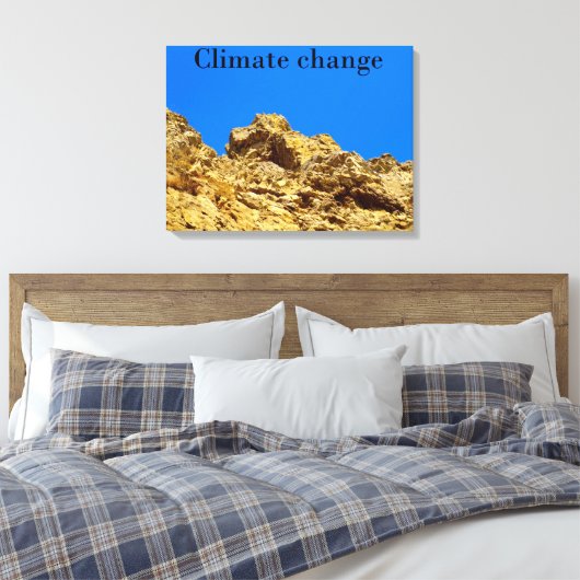 Klimaschutz Leinwanddruck (Insitu (Schlafzimmer))