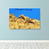 Klimaschutz Leinwanddruck (Insitu (Holzboden))