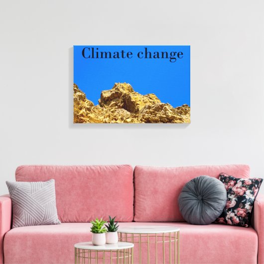 Klimaschutz Leinwanddruck (Insitu (Wohnzimmer))