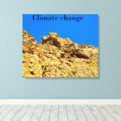 Klimaschutz Leinwanddruck (Insitu (Holzboden))