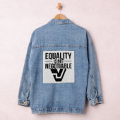 Klimaschutz, nicht nur Worte Jeansjacke (Hangar)