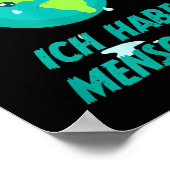 Klimaschutz Planet Erde Poster (Ecke)