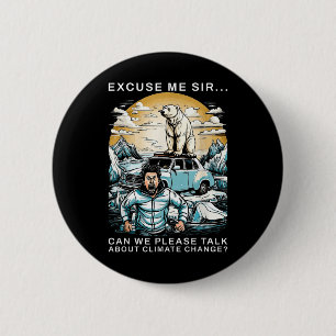 Klimaschutz-Polar-Bärenschutz Button