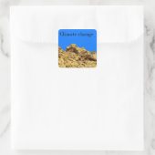 Klimaschutz Quadratischer Aufkleber (Tasche)