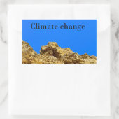 Klimaschutz Rechteckiger Aufkleber (Tasche)
