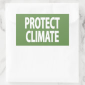 Klimaschutz Rechteckiger Aufkleber (Tasche)