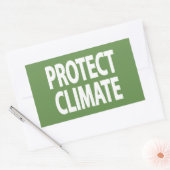 Klimaschutz Rechteckiger Aufkleber (Umschlag)