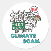 Klimaschutz Runder Aufkleber (Vorderseite)