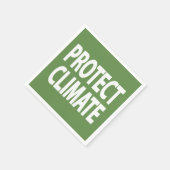 Klimaschutz Serviette (Ecke)