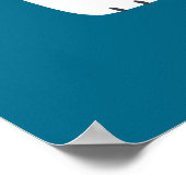 Klimaschutz stoppen Eisbär mit Schwimmring Poster (Ecke)