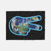 Klimaschutz - Tag der Erde Fleecedecke (Vorderseite (Horizontal))