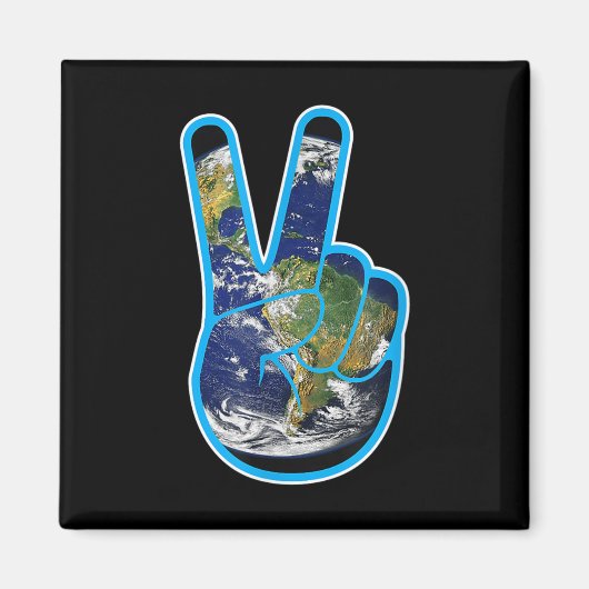 Klimaschutz - Tag der Erde Magnet (Vorne)