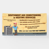 Klimatisierende Heizung HVAC groß anpassen Banner (Horizontal)