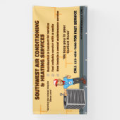 Klimatisierende Heizung HVAC groß anpassen Banner (Vertikal)