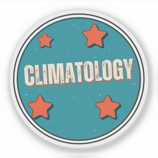 Klimatologie Aufkleber (Vorderseite)